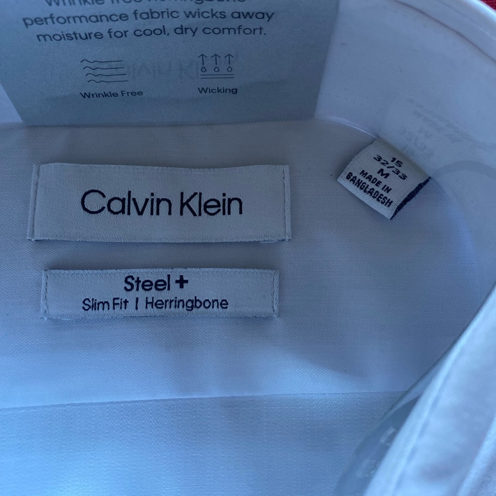 Mens medium Calvin Klein white dress shirt!! New with tags
